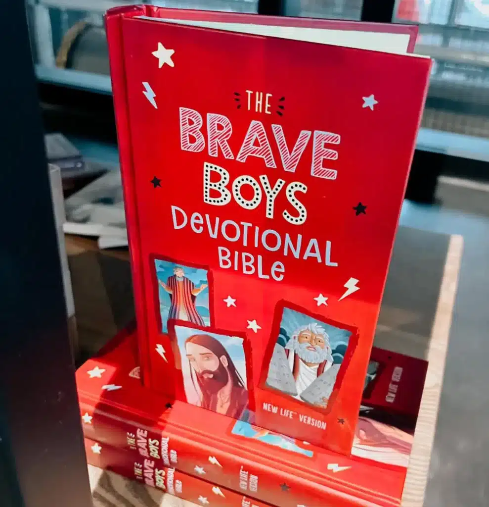 the brave boys book display